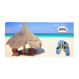 Aruba Beach Blanket Towel - My Destination Location