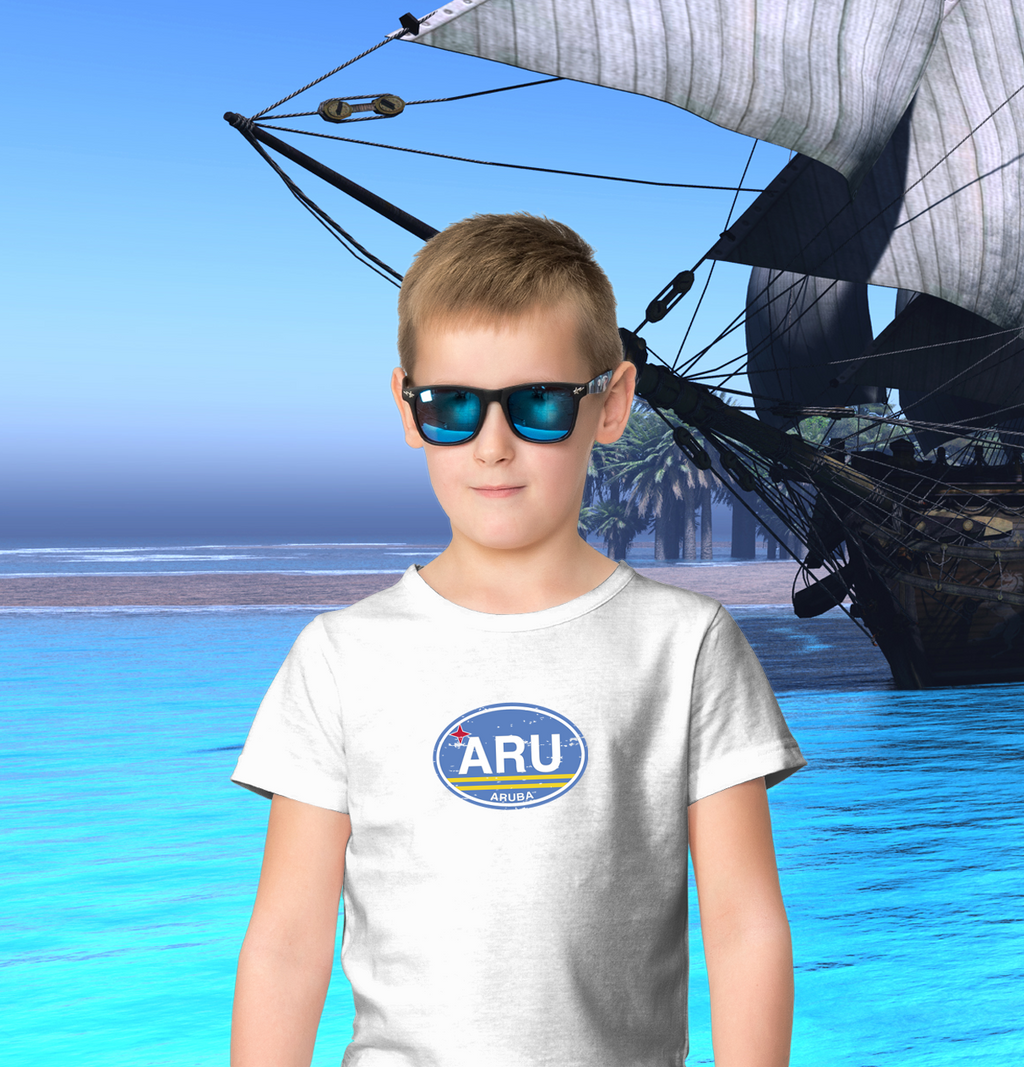 Aruba Flag Youth T-Shirt - My Destination Location