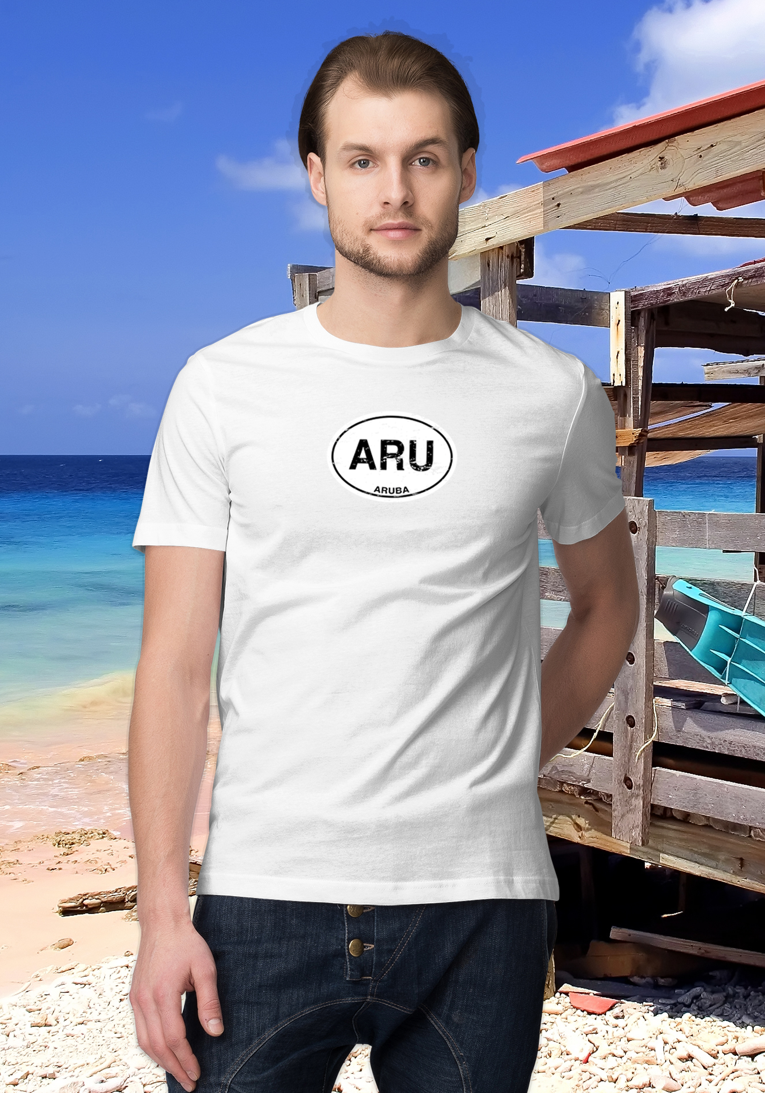 Aruba Men's Classic T-Shirt Souvenirs - My Destination Location