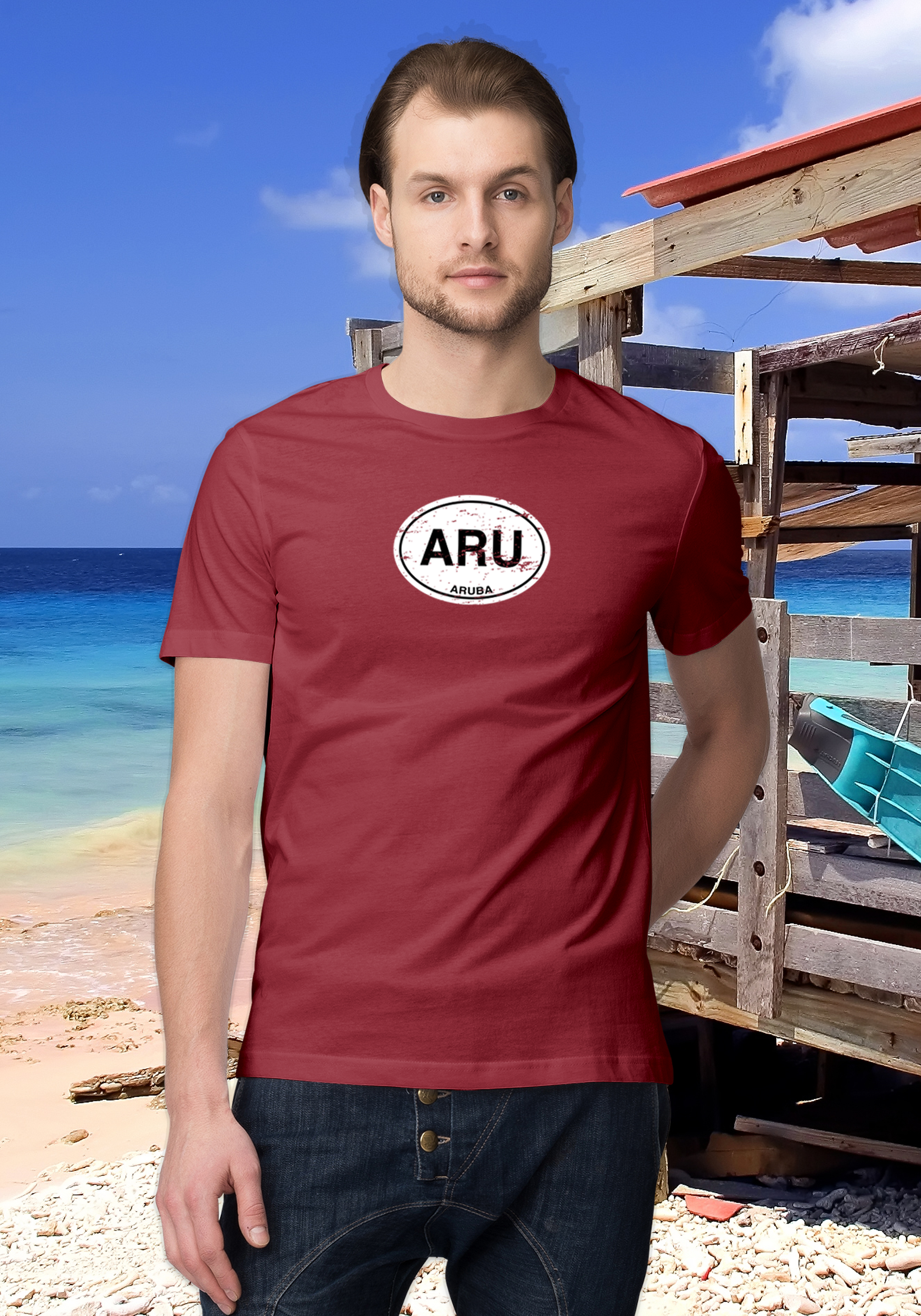 Aruba Men's Classic T-Shirt Souvenirs - My Destination Location