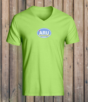 Aruba Women's Flag V-Neck T-Shirts - My Destination Location
