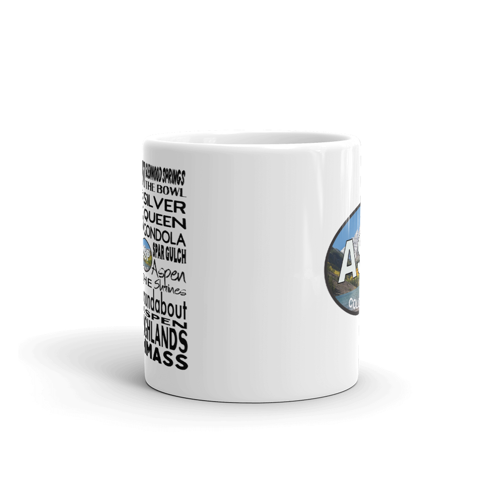 Aspen Coffee Mug | Aspen Oval Logo Mug Gift Souvenir - My Destination Location