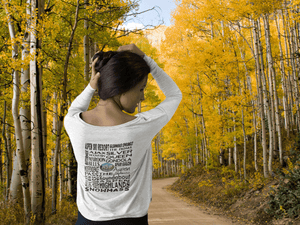 Aspen Women's Long Sleeve Tee | Aspen Things To Do Oval Logo T-Shirt Gift Souvenir - My Destination Location