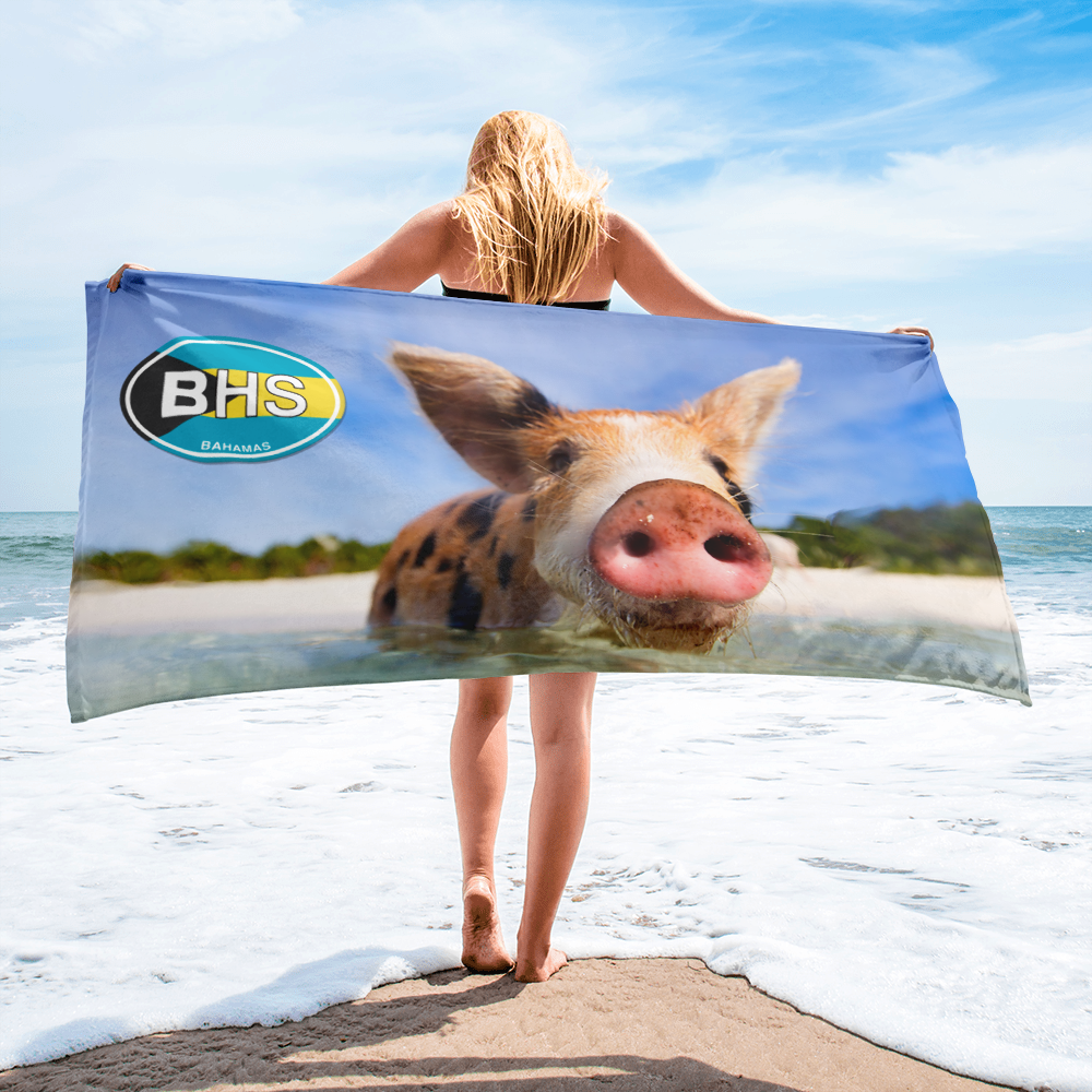 Bahamas Beach Blanket Towel - My Destination Location