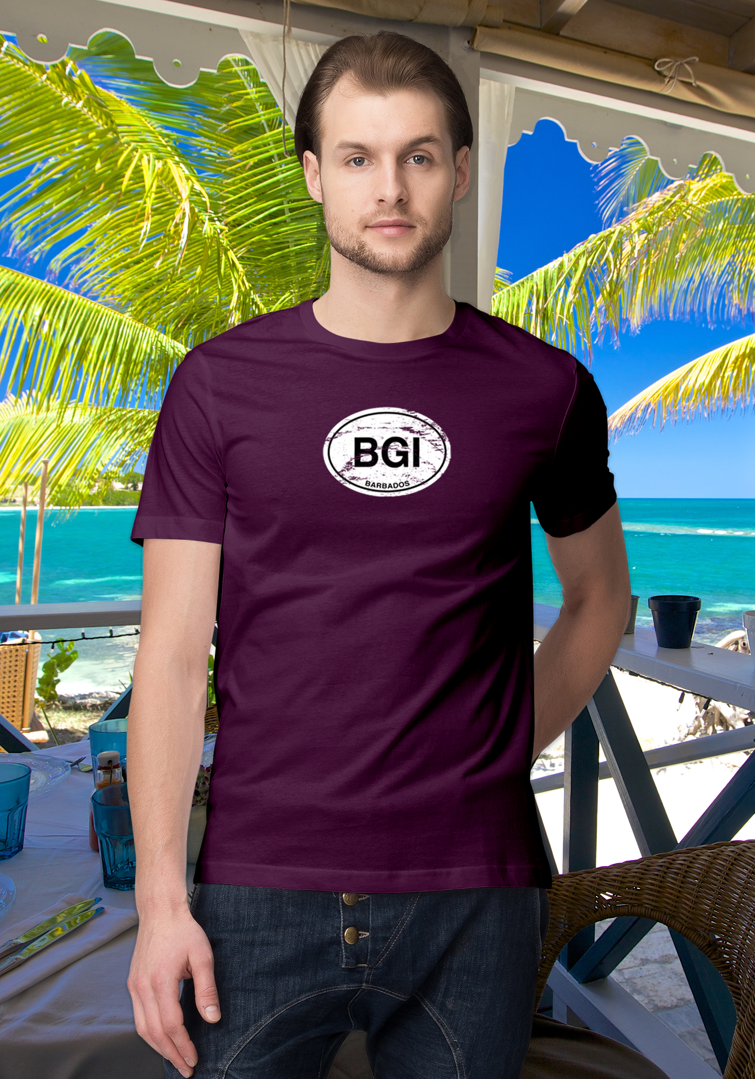 Barbados Men's Classic T-Shirt Souvenirs - My Destination Location