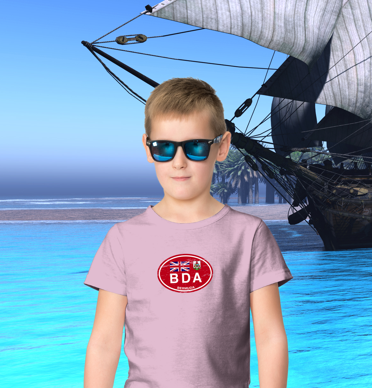 Bermuda Flag Youth T-Shirt - My Destination Location