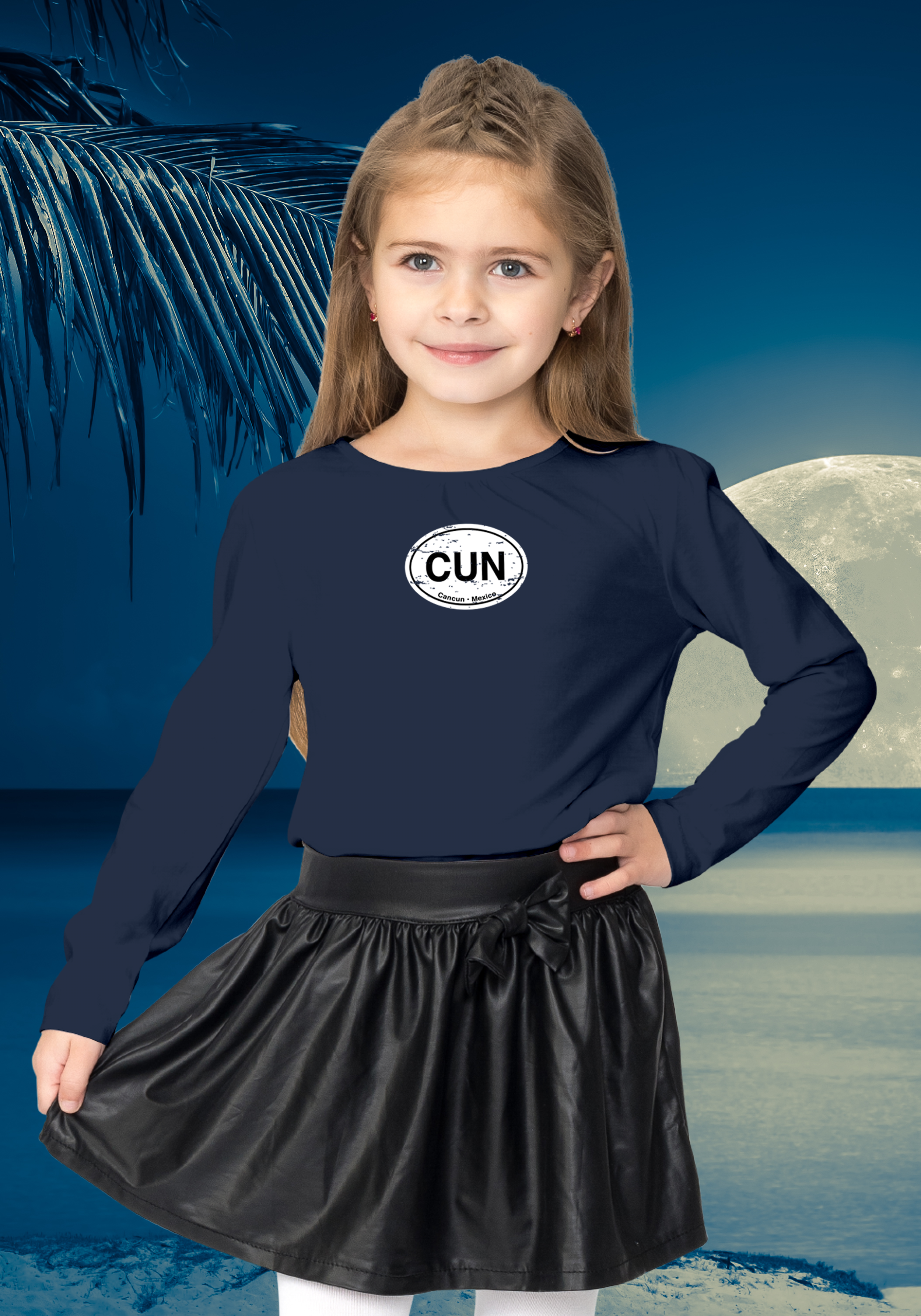 Cancun Youth Classic Long Sleeve T-Shirts - My Destination Location