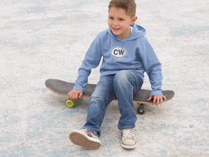 Clearwater Beach Youth Hoodie | Classic Oval Logo Youth Hoodie Souvenir Gift - My Destination Location