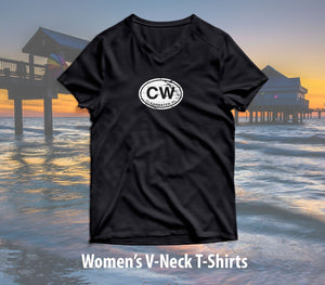 Clearwater Women's V-Neck T-Shirt Souvenir - My Destination Location