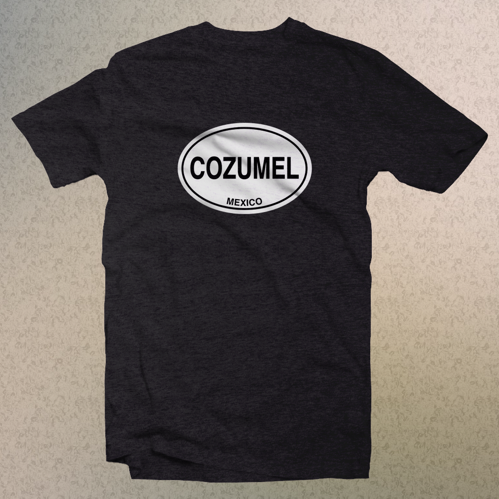 Cozumel Mexico Classic Logo Comfort Colors Men's & Women's Souvenir T-Shirts - My Destination Location