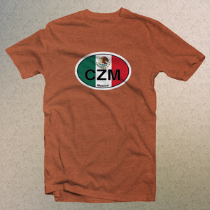 Cozumel Mexico Flag Logo Comfort Colors Men's & Women's Souvenir T-Shirts - My Destination Location