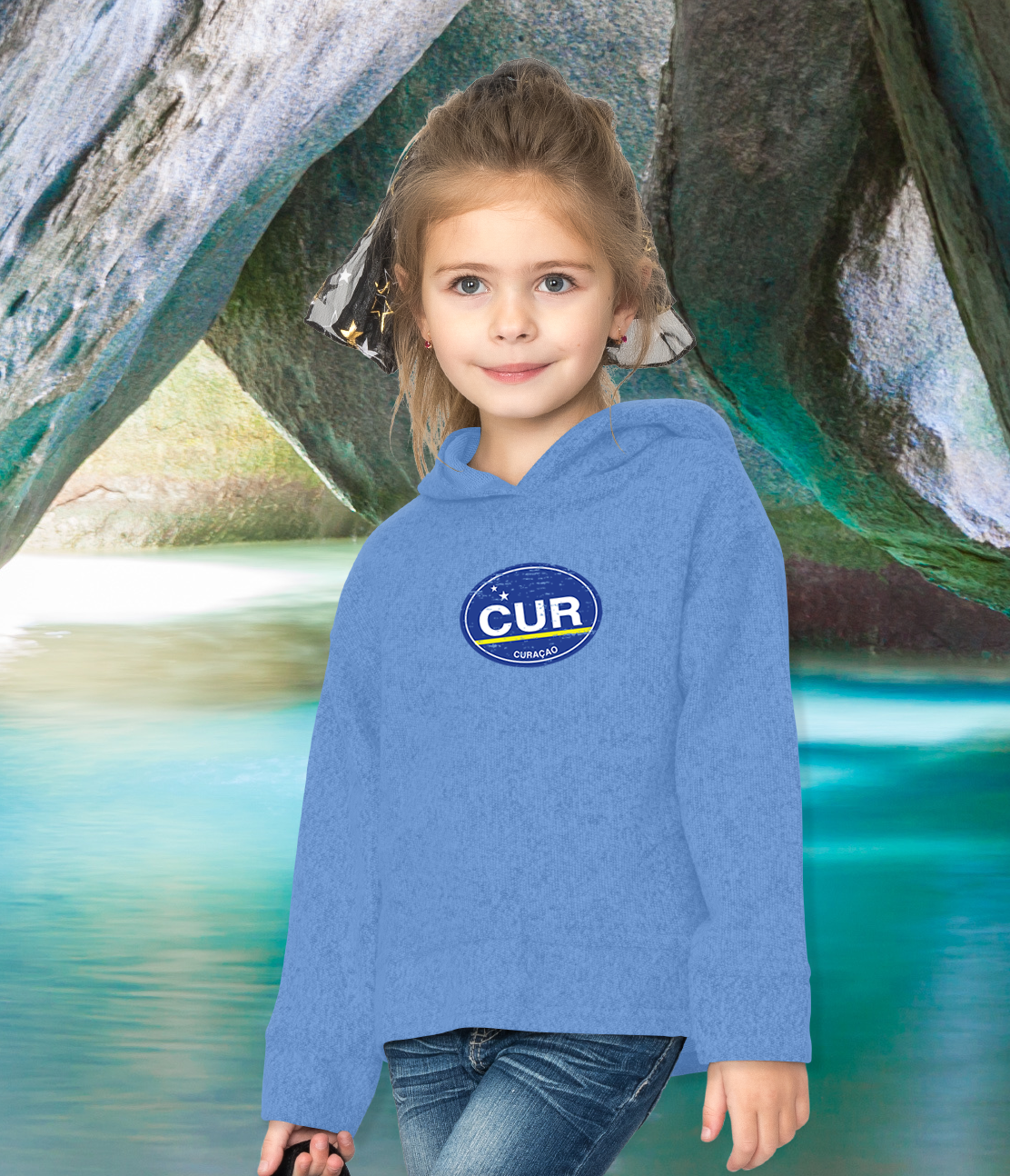 Curacao Flag Youth Hoodie - My Destination Location