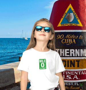Key West Mile 0 Youth T-Shirt Gift Souvenir - My Destination Location