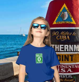 Key West Mile 0 Youth T-Shirt Gift Souvenir - My Destination Location
