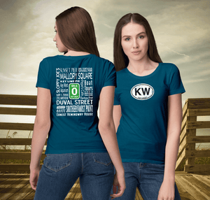 Key West Women's Destinations T-Shirt Souvenir - My Destination Location