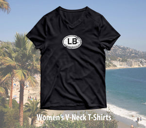 Laguna Beach Women's V-Neck T-Shirt Souvenir - My Destination Location