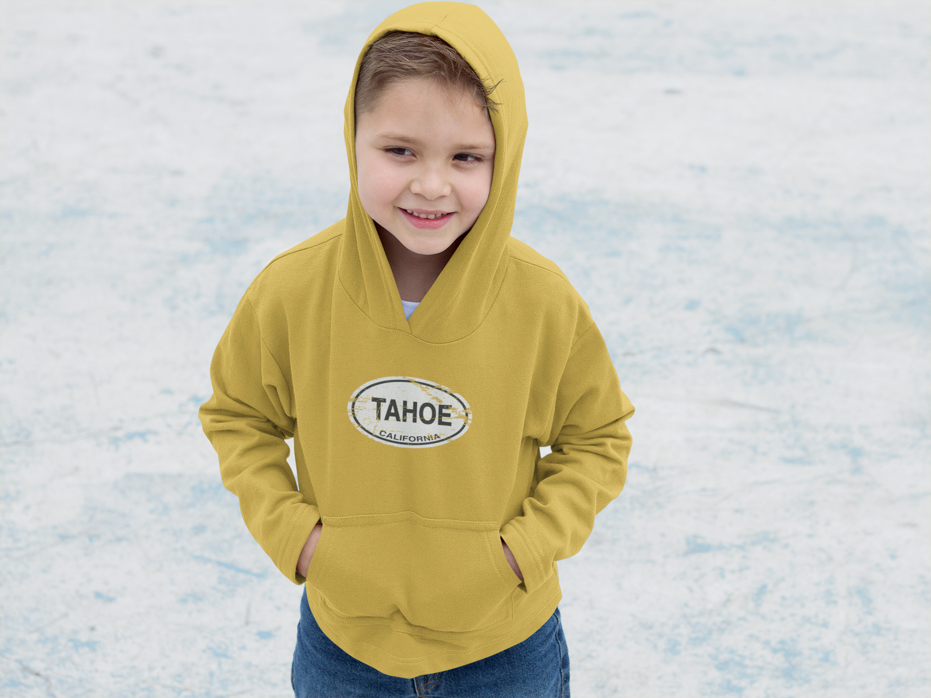 Lake Tahoe Youth Hoodie | Classic Oval Logo Youth Hoodie Souvenir Gift - My Destination Location
