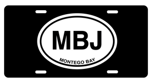 Montego Bay Classic Logo License Plates - My Destination Location