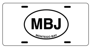 Montego Bay Classic Logo License Plates - My Destination Location