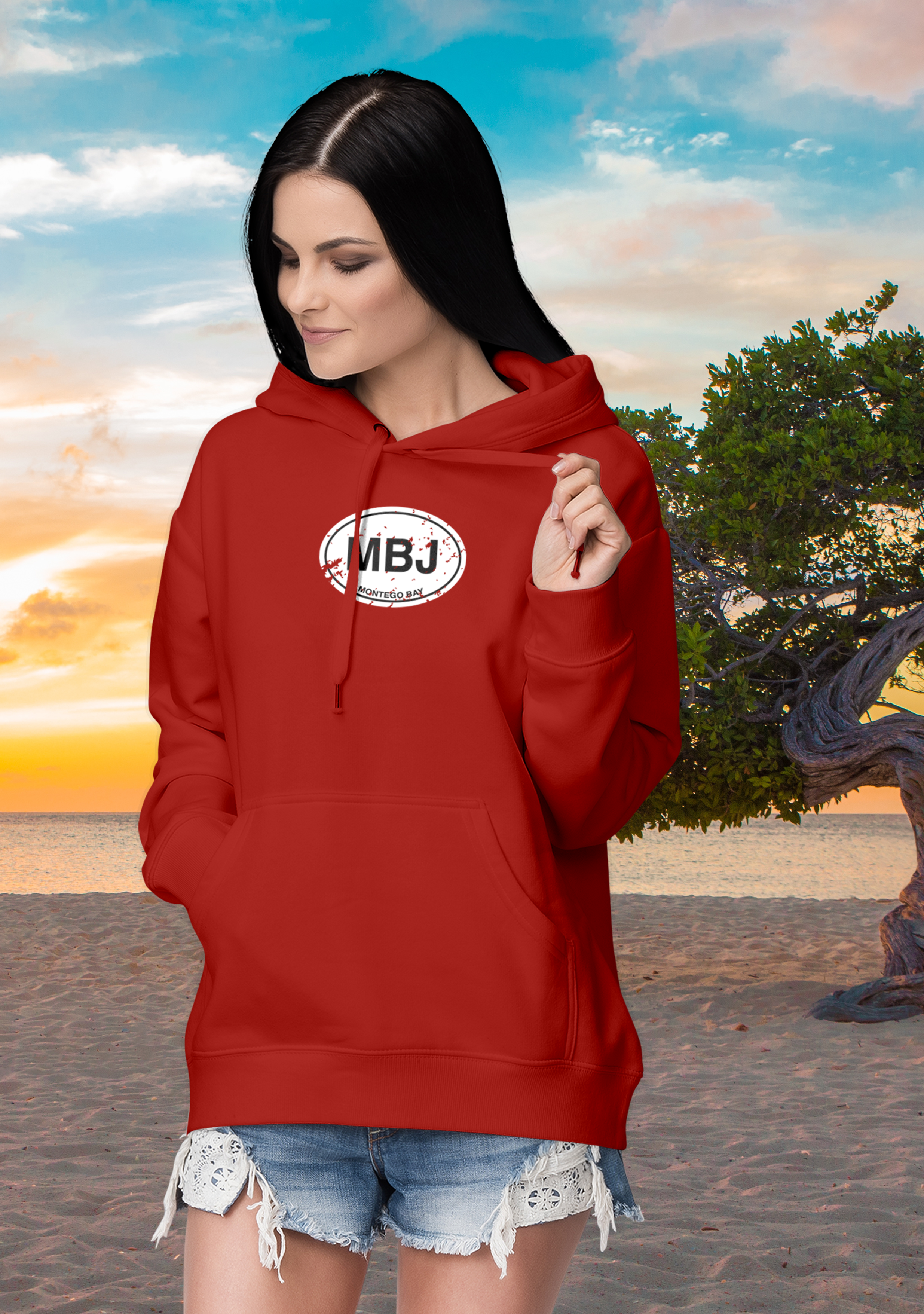Montego Bay Men's and Women's Classic Adult Hoodie - My Destination Location