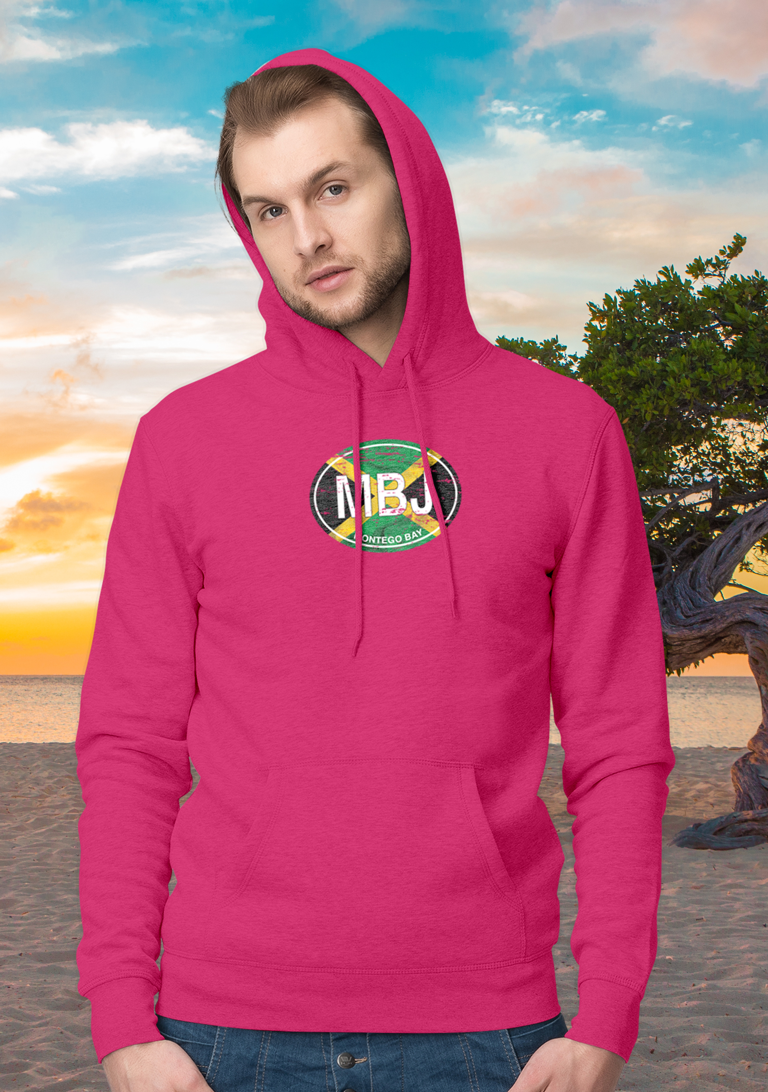 Montego Bay Men's and Women's Flag Adult Hoodie - My Destination Location
