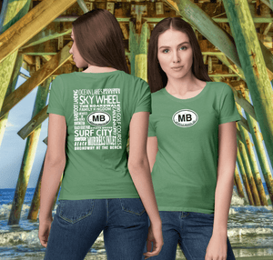 Myrtle Beach Women's Destinations T-Shirt Souvenir - My Destination Location