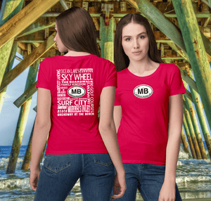 Myrtle Beach Women's Destinations T-Shirt Souvenir - My Destination Location