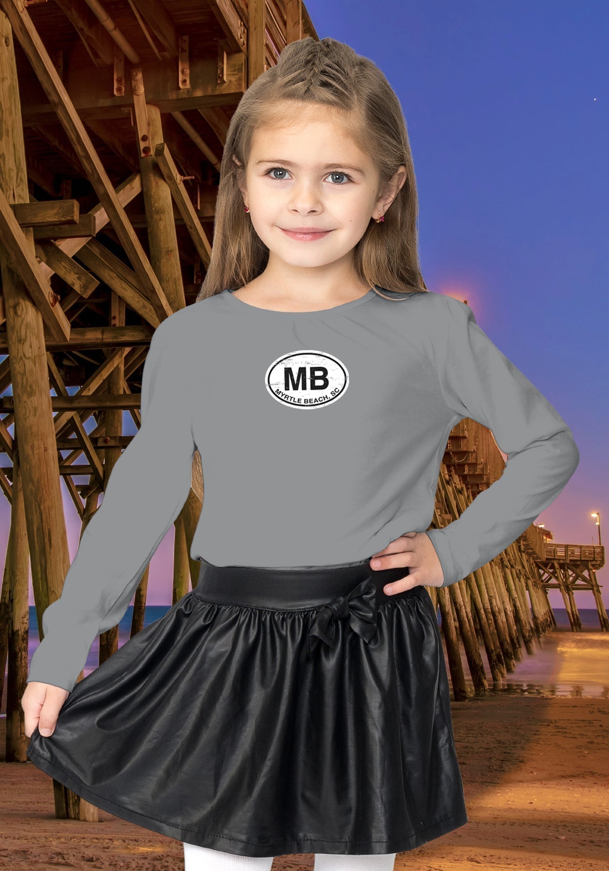 Myrtle Beach Youth Classic Long Sleeve T-Shirt Gift Souvenir - My Destination Location