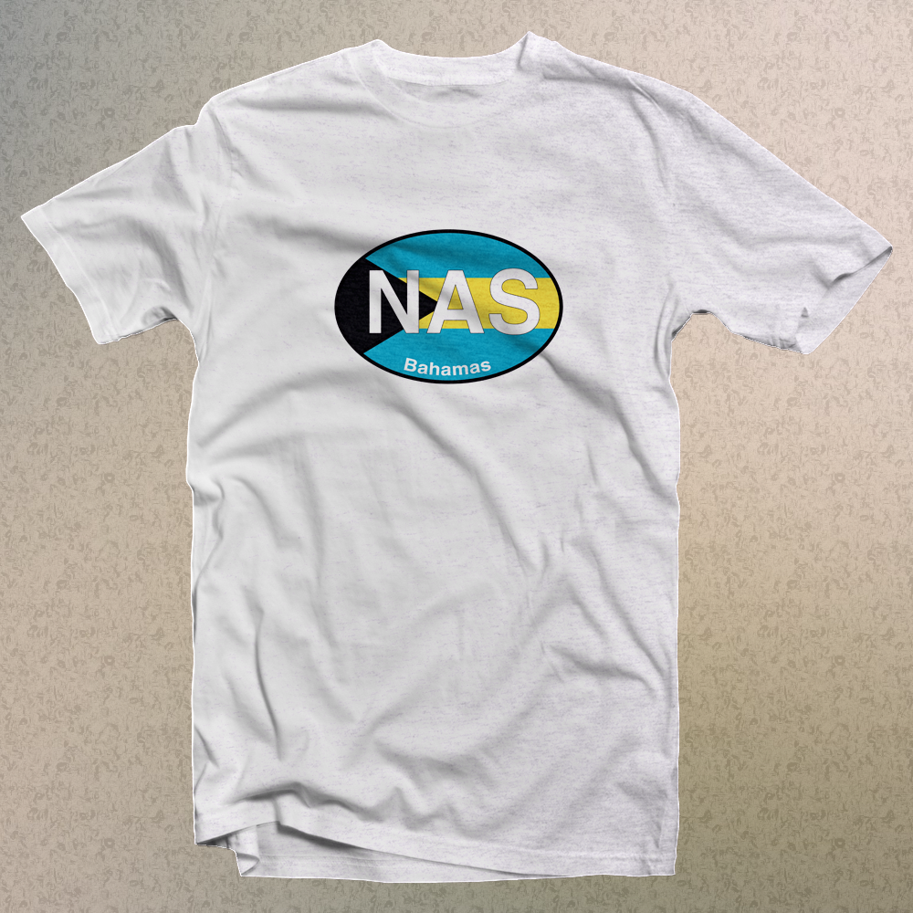Nassau Bahamas Flag Logo Comfort Colors Men's and Women's Souvenir T-Shirts - My Destination Location