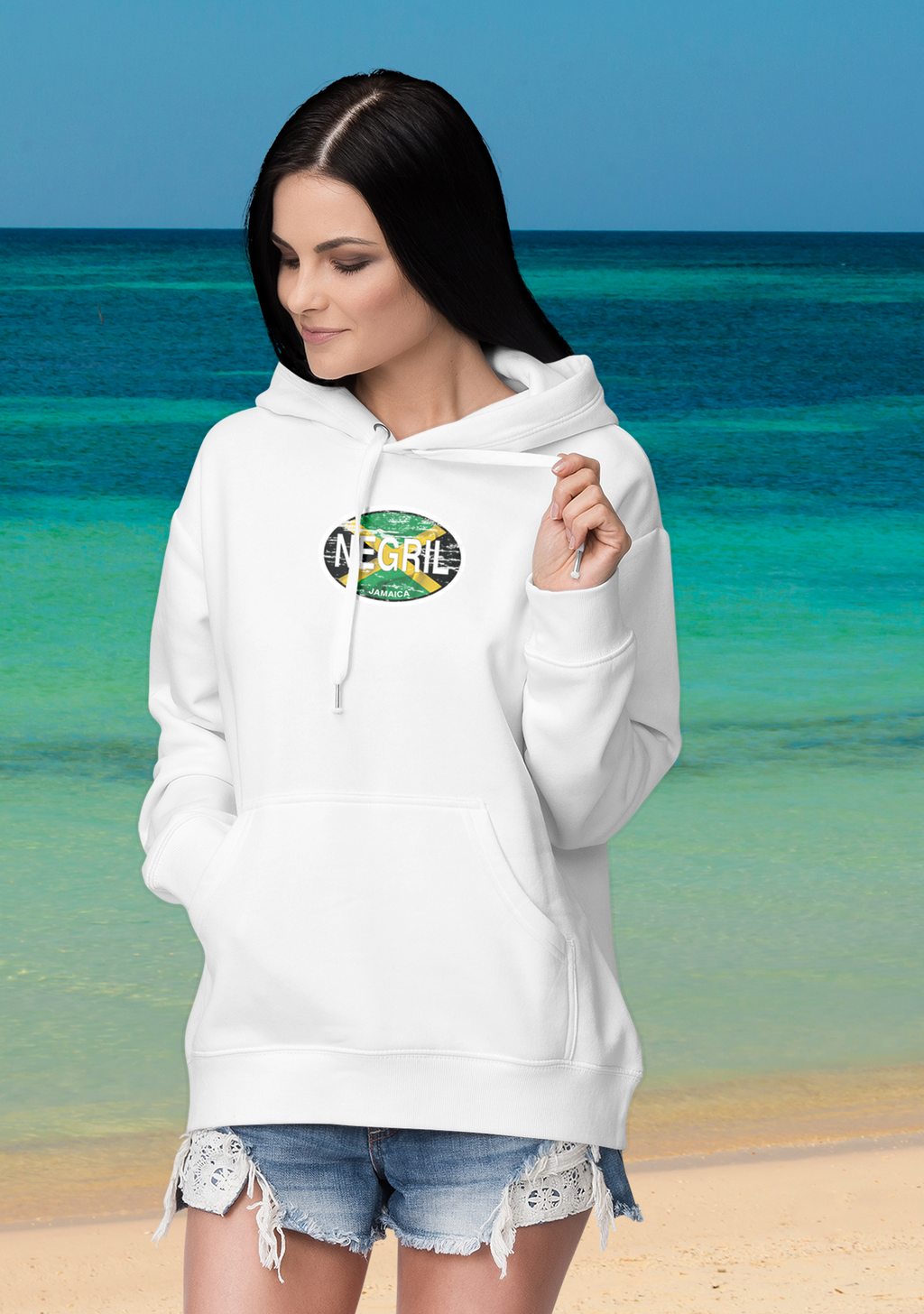 Negril Men's and Women's Flag Adult Hoodie - My Destination Location