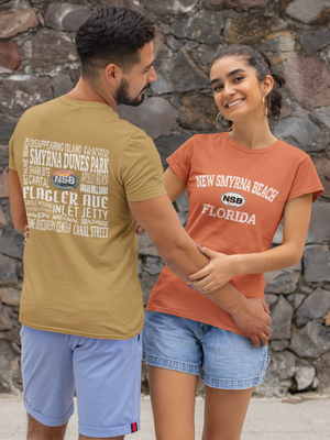 New Smyrna Beach Men's 2-Sided T-Shirt Souvenir Gift - My Destination Location