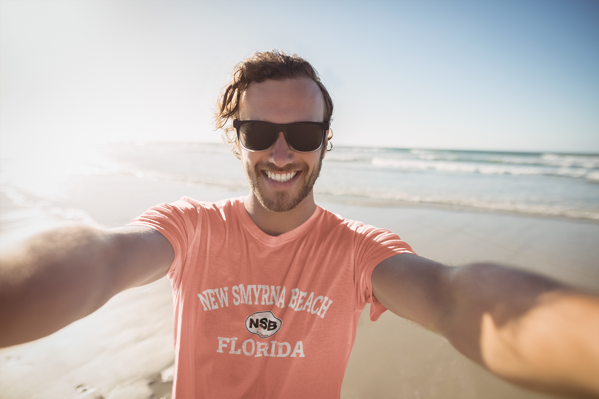 New Smyrna Beach Men's Academic T-Shirt Souvenir Gift - My Destination Location