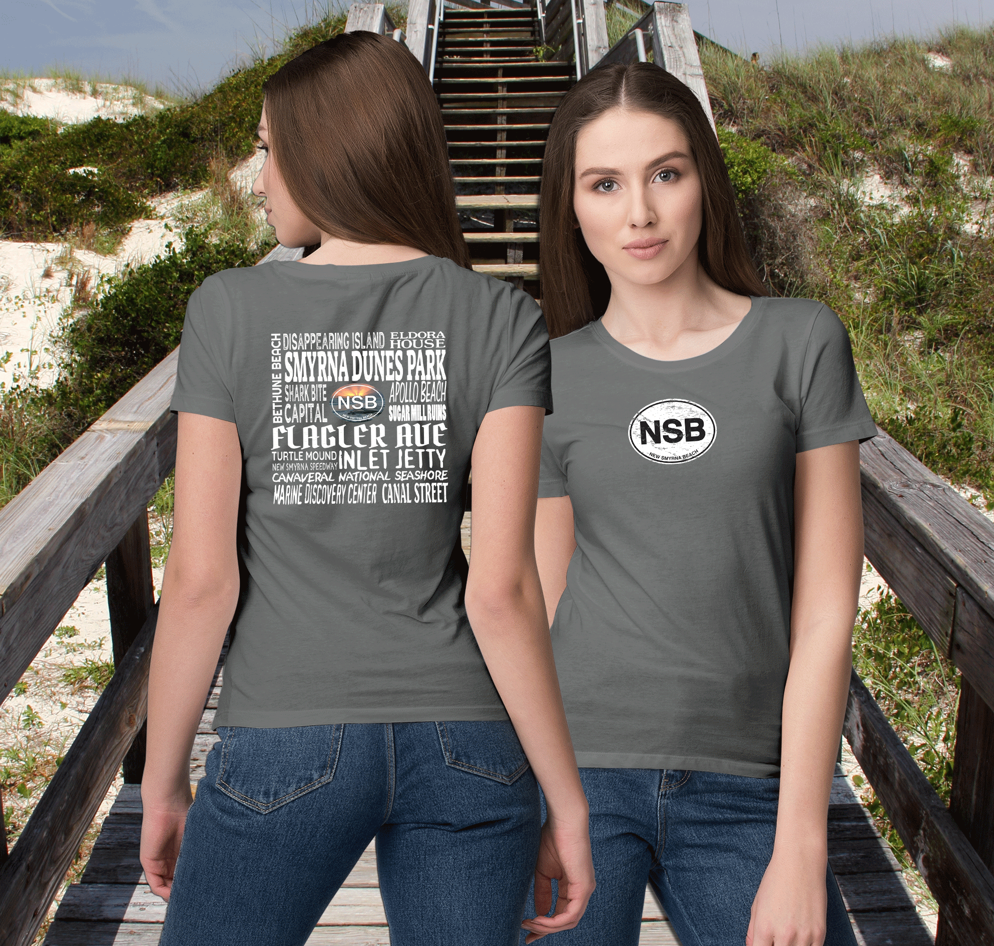 New Smyrna Beach Women's Destinations T-Shirt Souvenir - My Destination Location