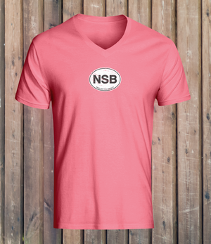 New Smyrna Beach Women's V-Neck T-Shirt Souvenir - My Destination Location