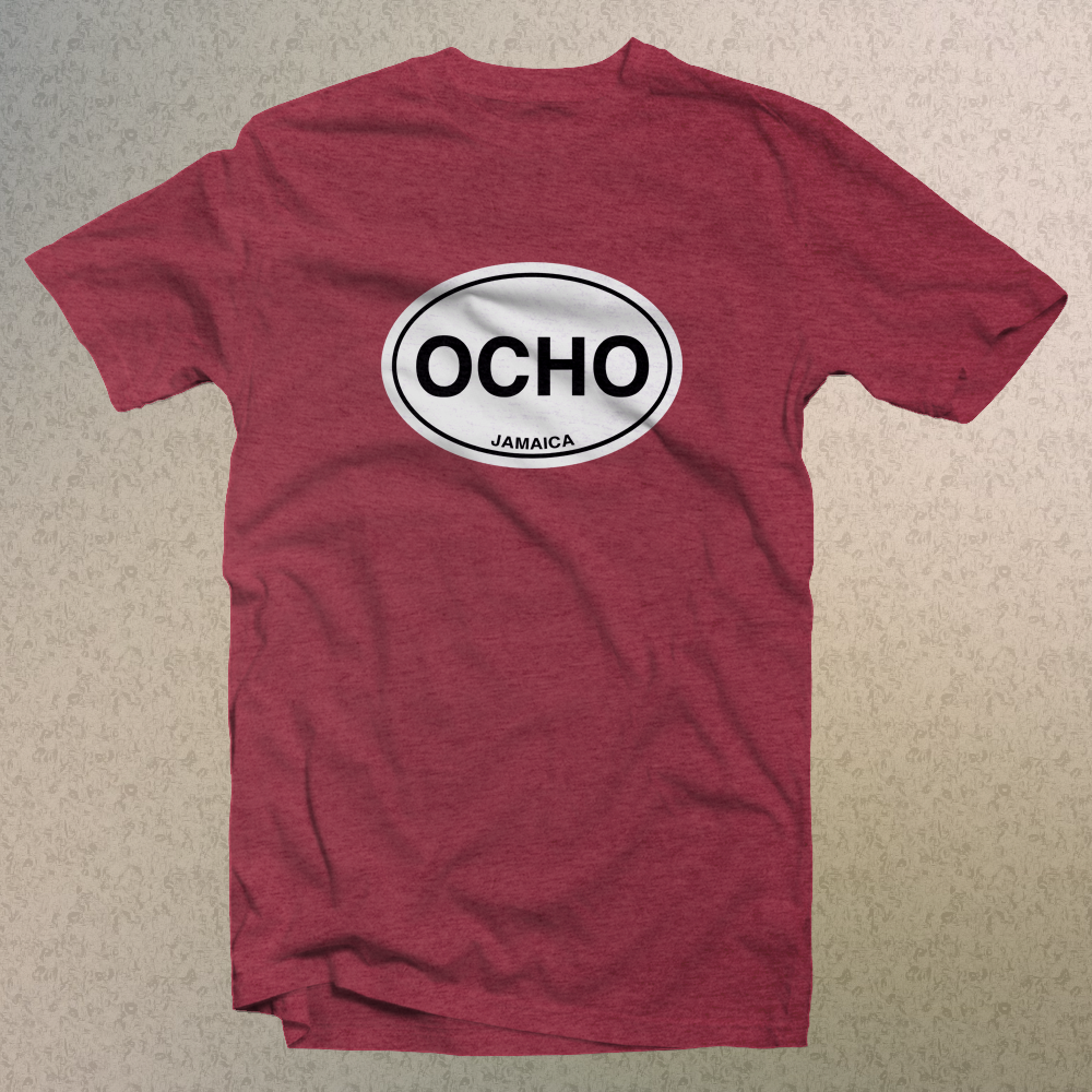 Ocho Rios Jamaica Classic Logo Comfort Colors Souvenir T-Shirts - My Destination Location