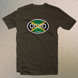 Ocho Rios Jamaica Flag Logo Comfort Colors Souvenir T-Shirts - My Destination Location