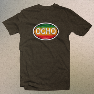 Ocho Rios Jamaica Rasta Logo Comfort Colors Souvenir T-Shirts - My Destination Location