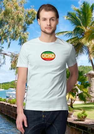 Ocho Rios Men's Rasta T-Shirt Souvenirs - My Destination Location