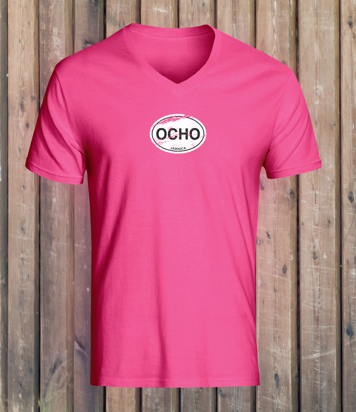 Ocho Rios Women's Classic V-Neck T-Shirts - My Destination Location