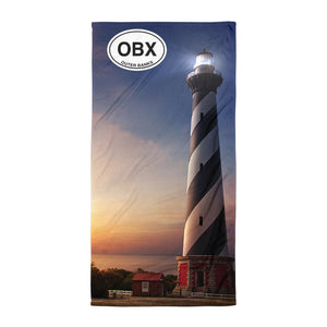 Outer Banks Cape Hatteras Lighthouse Beach Blanket Towel - My Destination Location