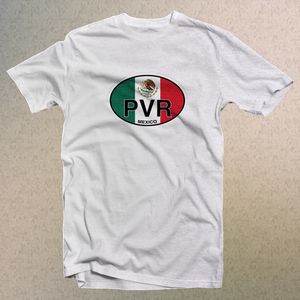 Puerto Vallarta Flag Logo Comfort Colors Souvenir T-Shirts - My Destination Location