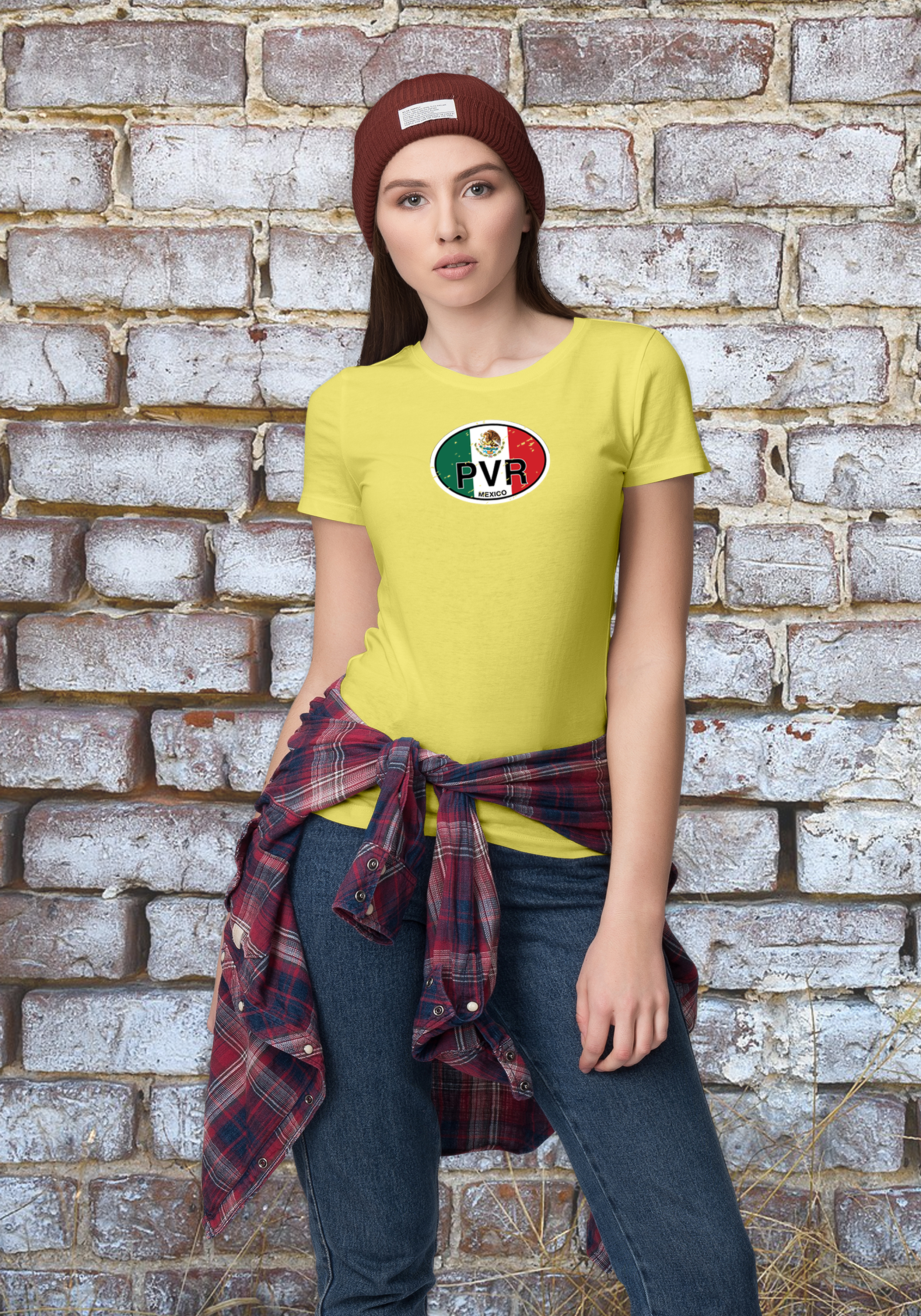 Puerto Vallarta Women's Flag T-Shirt Souvenirs - My Destination Location