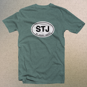 St John USVI Classic Logo Comfort Colors Souvenir T-Shirts - My Destination Location
