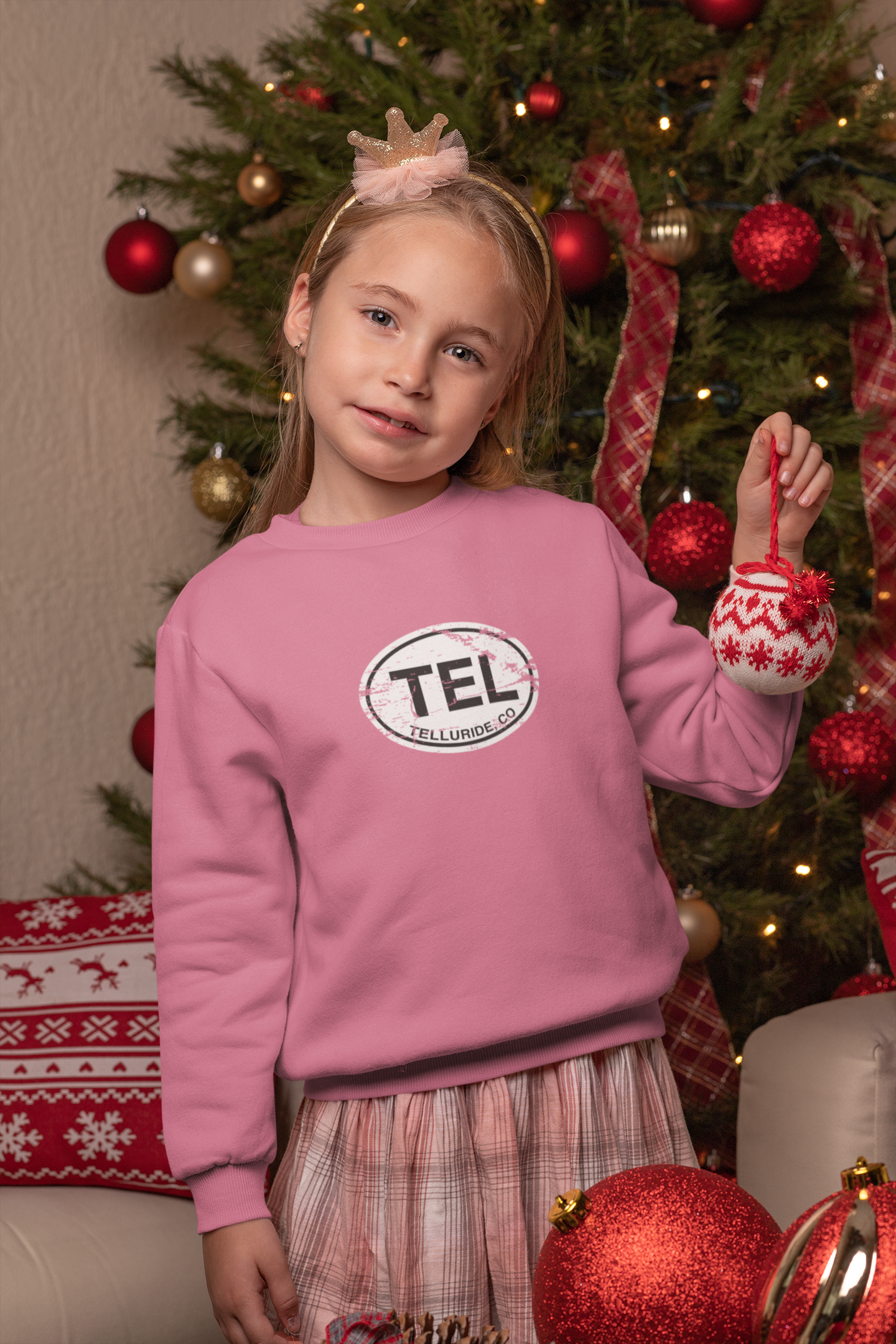 Telluride Youth Sweatshirt | Telluride Classic Oval Logo Youth Sweatshirt Souvenir Gifts - My Destination Location