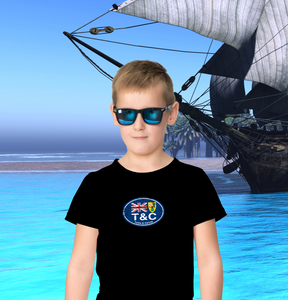 Turks & Caicos Flag Youth T-Shirt - My Destination Location