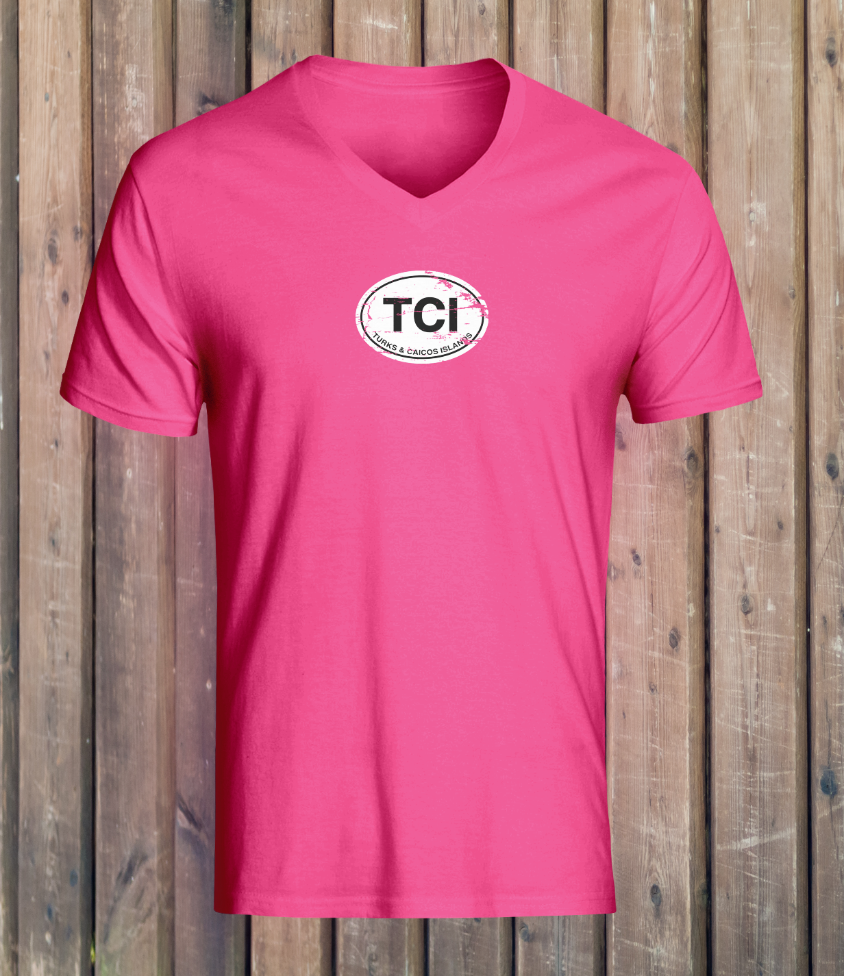 Turks & Caicos Women's Classic V-Neck T-Shirts - My Destination Location