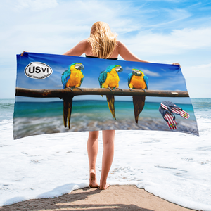 USVI - United States Virgin Islands Beach Blanket Towel - My Destination Location
