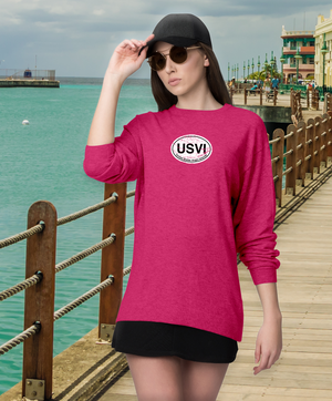 USVI Women's Classic Long Sleeve T-Shirts - My Destination Location