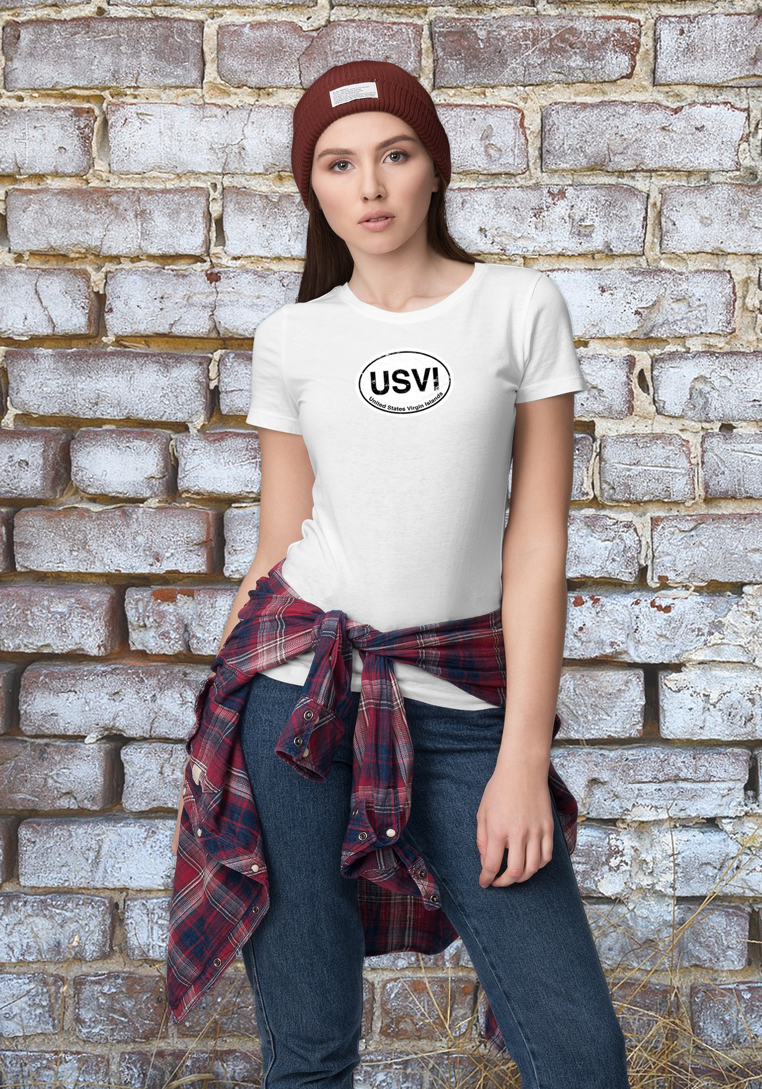 USVI Women's Classic T-Shirt Souvenirs - My Destination Location