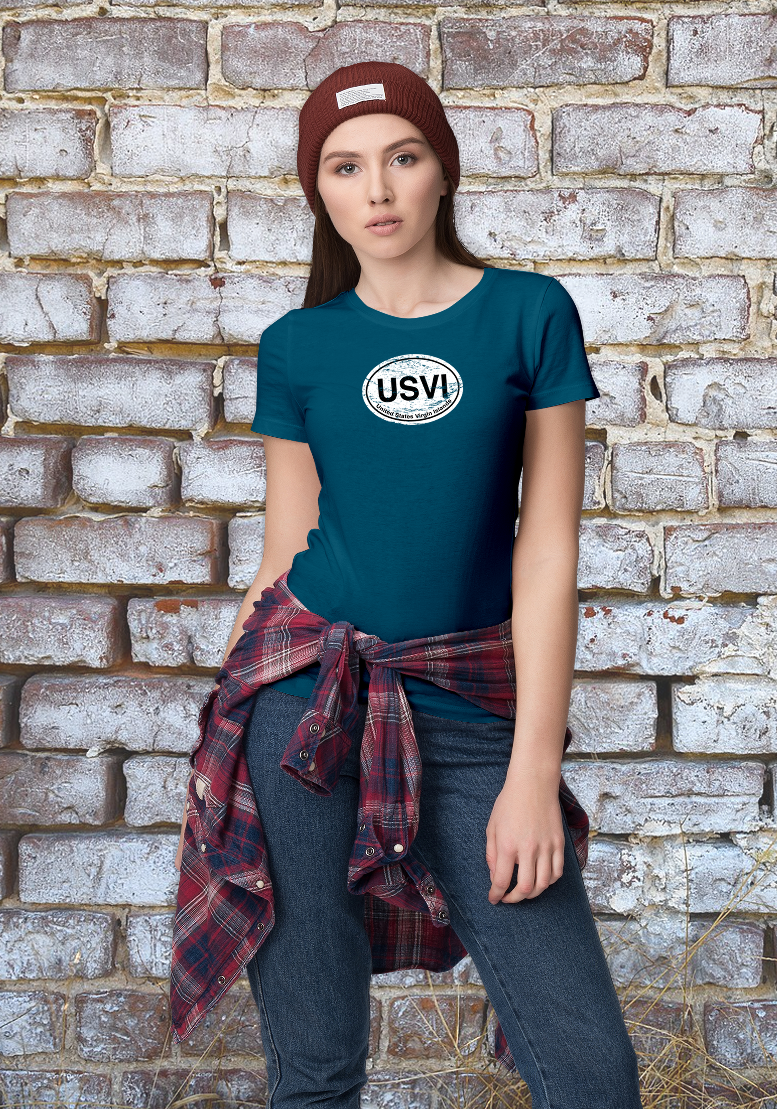 USVI Women's Classic T-Shirt Souvenirs - My Destination Location